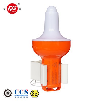 Przeciwwybuchowe koło ratunkowe, samozapalające się światło